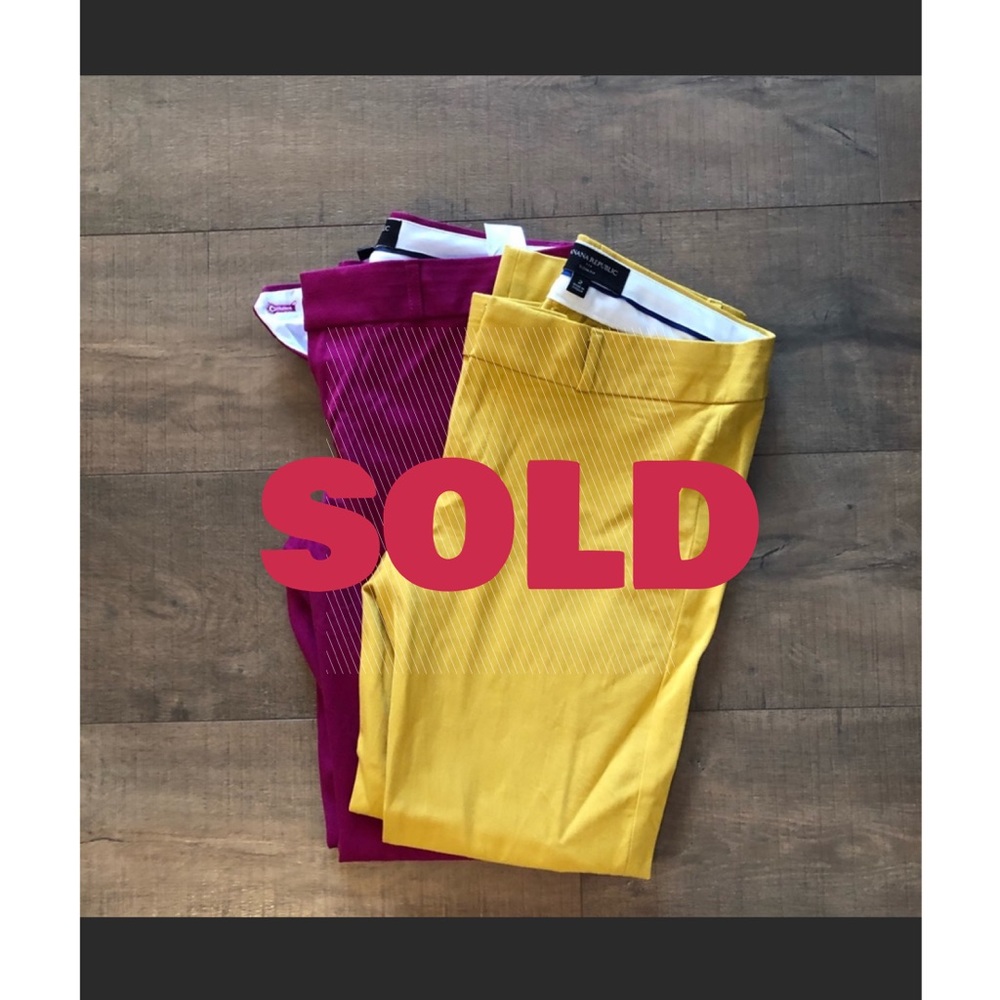 Banana Republic Sloan Fit Cropped Pants - BOTH PRS